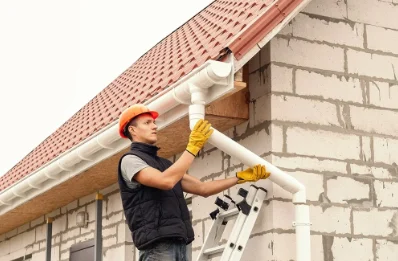 Pose et remplacement de gouttières à Haulchin